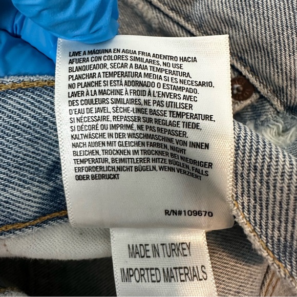 Agolde Parker Cut-Off Denim Short in Rapture Women Size 32 - Picture 10 of 10